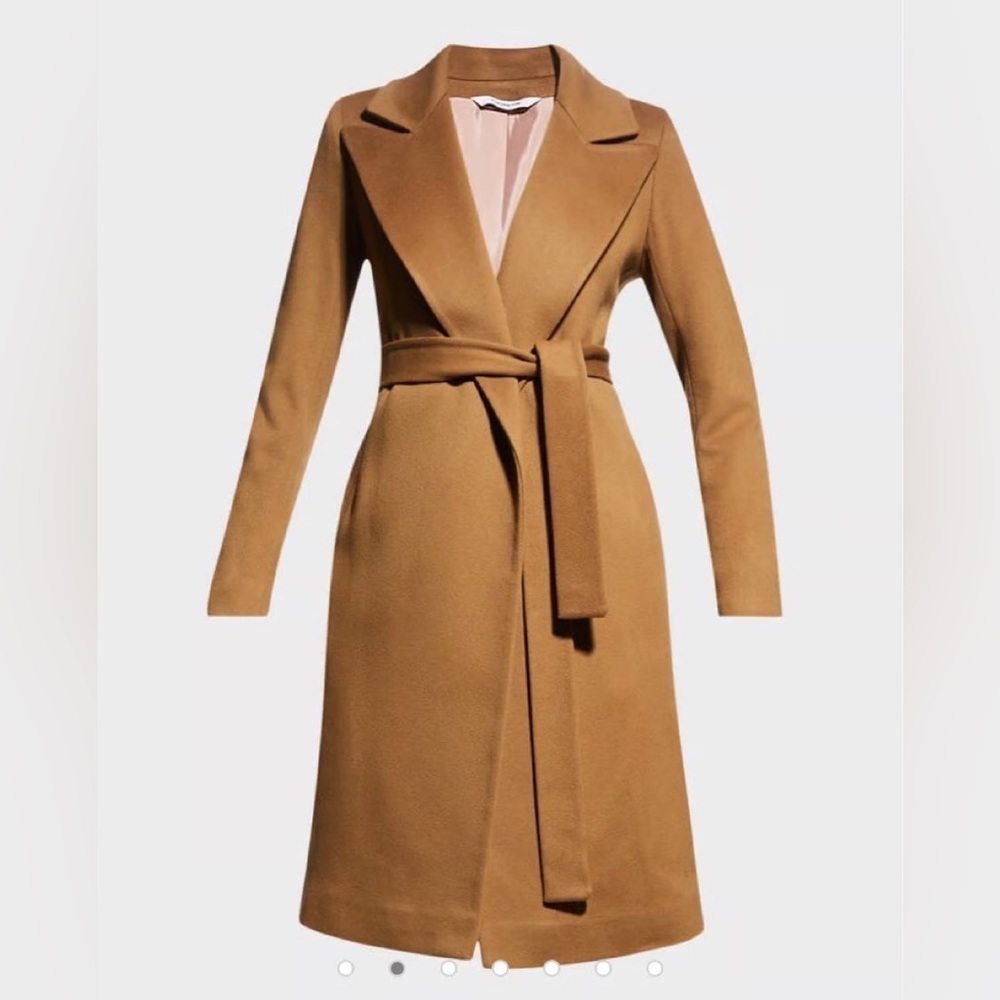 Fleurette‎ 100% Cashmere Belted Wrap Coat NWT 10 Loro Piona